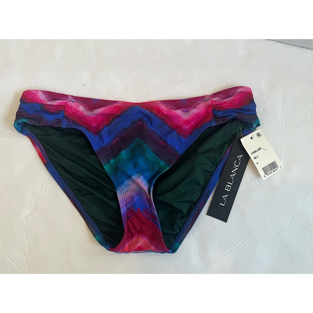 New with tags Women's La Blanca Multicolor‎ Swimsuit Bottom Size US 6